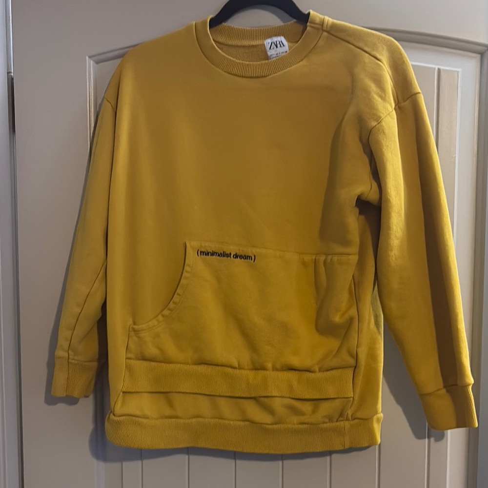 Zara Mustard Crewneck Men's Sweater